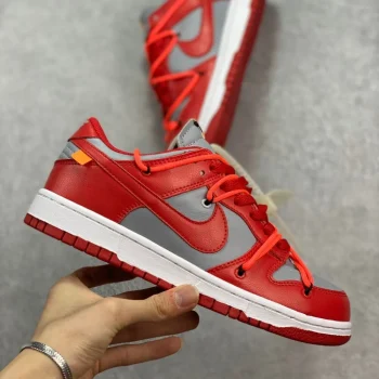 Ow X Dunk Low University Red