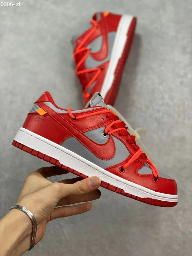 Ow X Dunk Low University Red