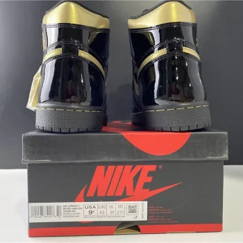 AJ 1 Retro High Og Black Metallic Gold