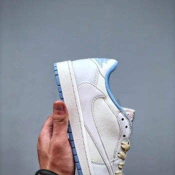 Fragment Design X Tscott X AJ 1 Retro Low Og Sp White Blue