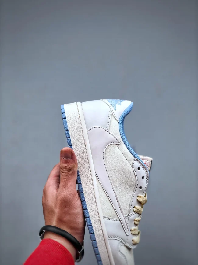 Fragment Design X Tscott X AJ 1 Retro Low Og Sp White Blue