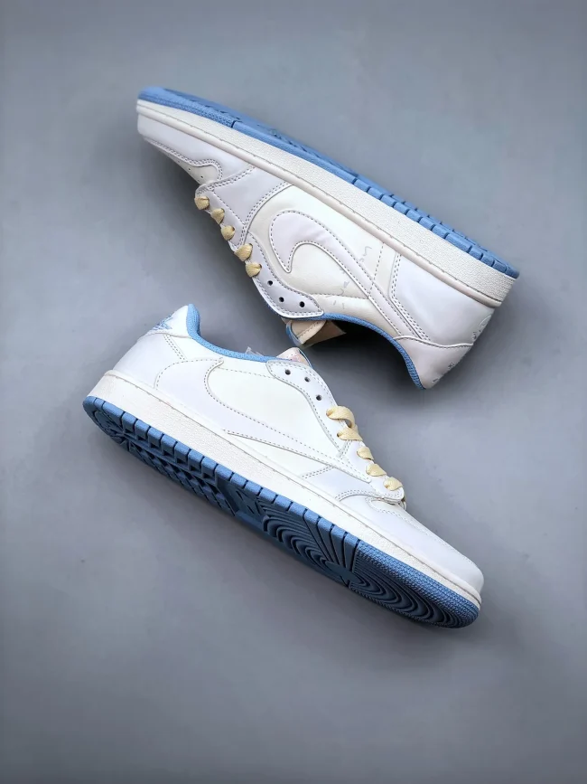 Fragment Design X Tscott X AJ 1 Retro Low Og Sp White Blue