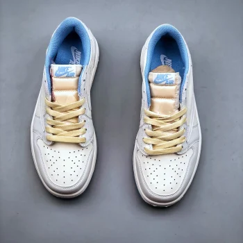 Fragment Design X Tscott X AJ 1 Retro Low Og Sp White Blue