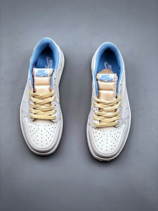 Fragment Design X Tscott X AJ 1 Retro Low Og Sp White Blue