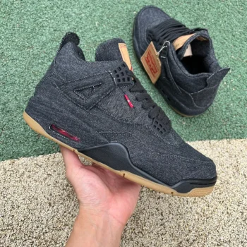 Levi's X AJ 4 Retro Black Denim