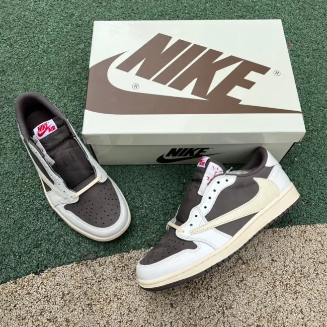 Tscott X AJ 1 Low Og Reverse Mocha