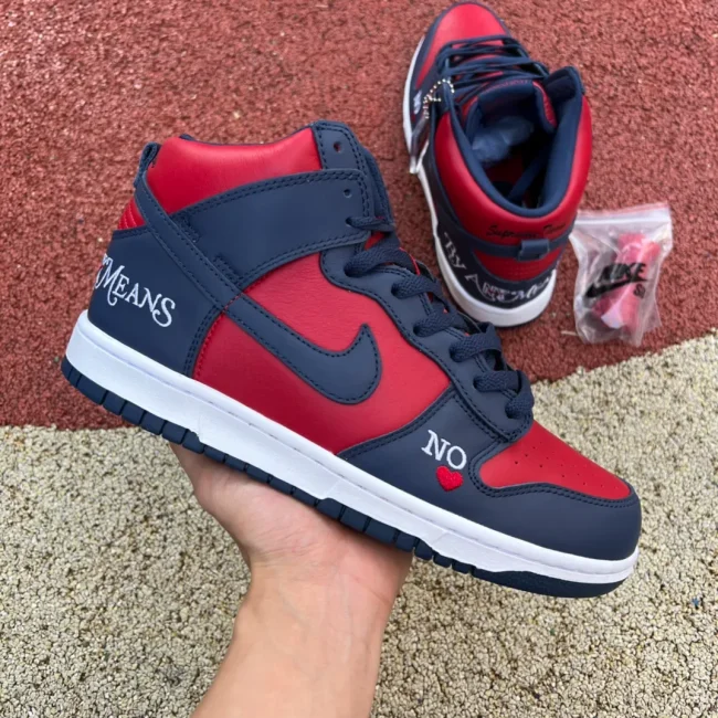 Sr X Dunk High Sb By Any Means - Red Navy