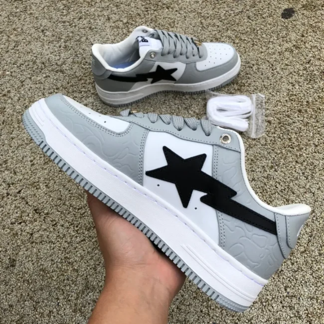 Bapesta Low M2 White Grey