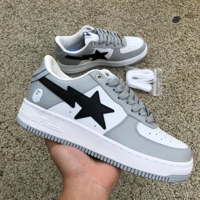 Bapesta Low M2 White Grey