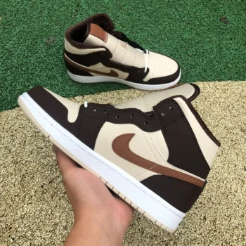 AJ 1 Mid Se Cream Dark Chocolate