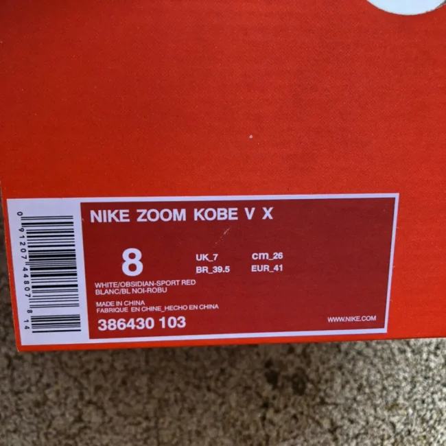 Zoom Kobe 5 Usa