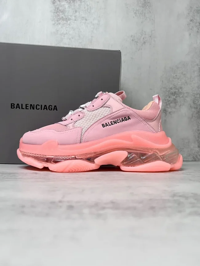 Balen Triple S Clear Sole Pink 5761