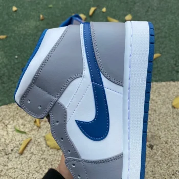 AJ 1 Mid Cement True Blue