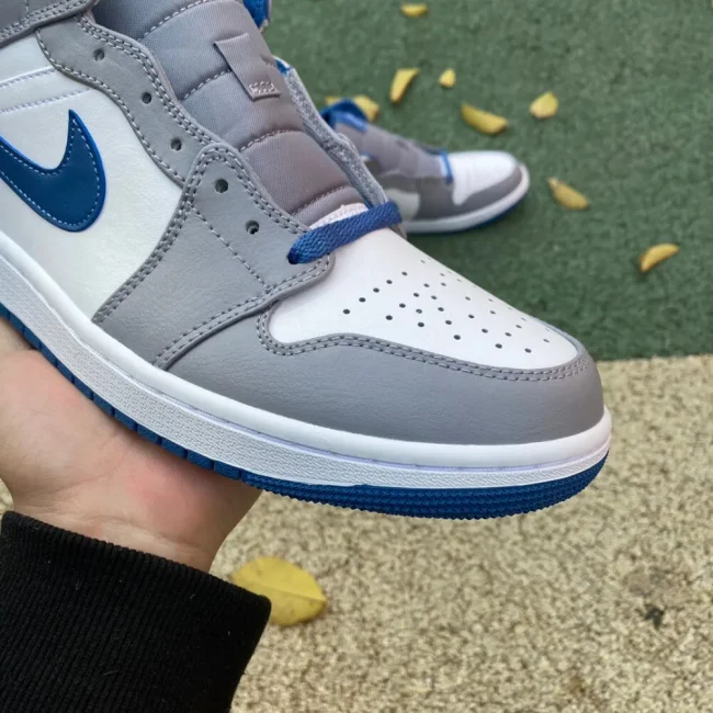 AJ 1 Mid Cement True Blue