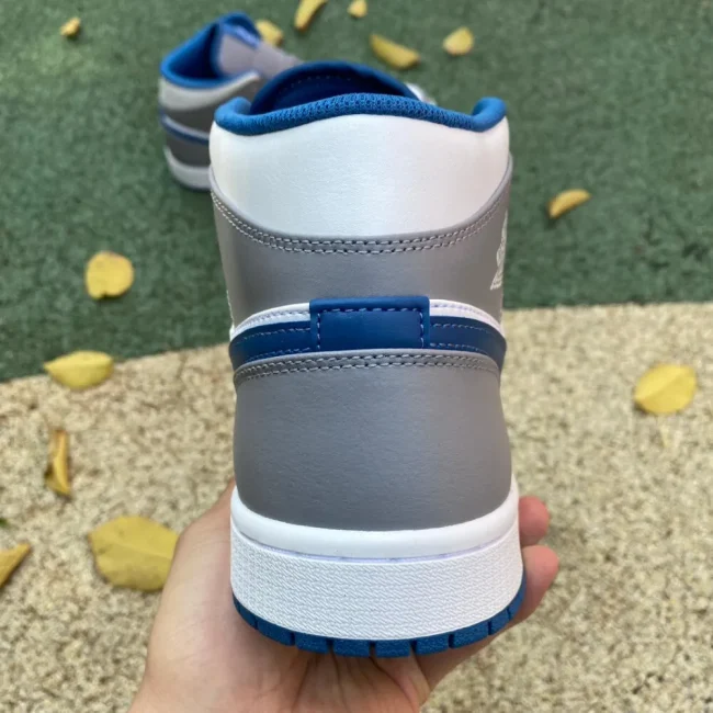 AJ 1 Mid Cement True Blue