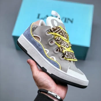 Lanvin Curb Sneakers Grey White Blue