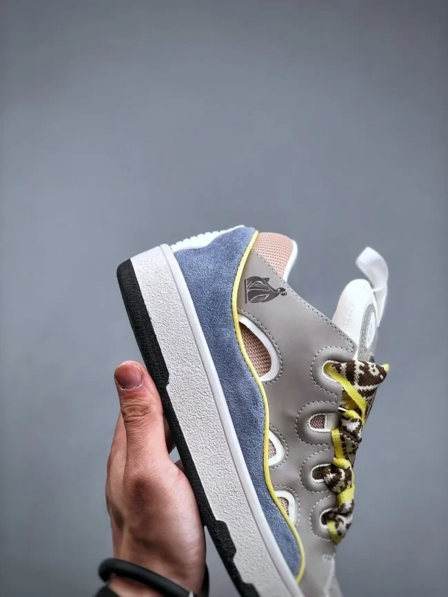 Lanvin Curb Sneakers Grey White Blue