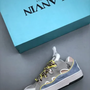 Lanvin Curb Sneakers Grey White Blue