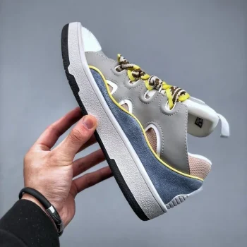 Lanvin Curb Sneakers Grey White Blue