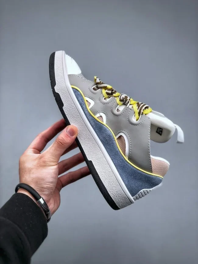 Lanvin Curb Sneakers Grey White Blue