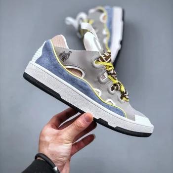 Lanvin Curb Sneakers Grey White Blue