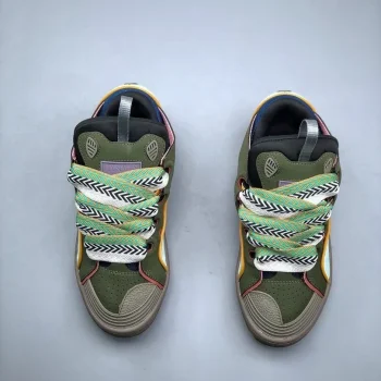 Lanvin Curb Sneakers Dark Green