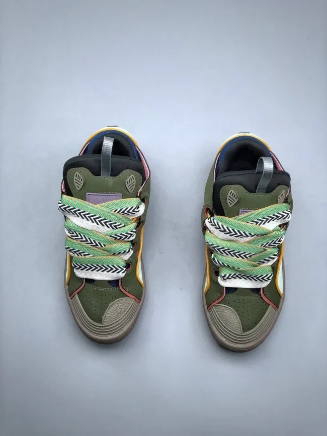 Lanvin Curb Sneakers Dark Green