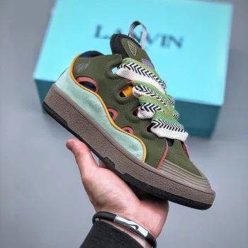 Lanvin Curb Sneakers Dark Green