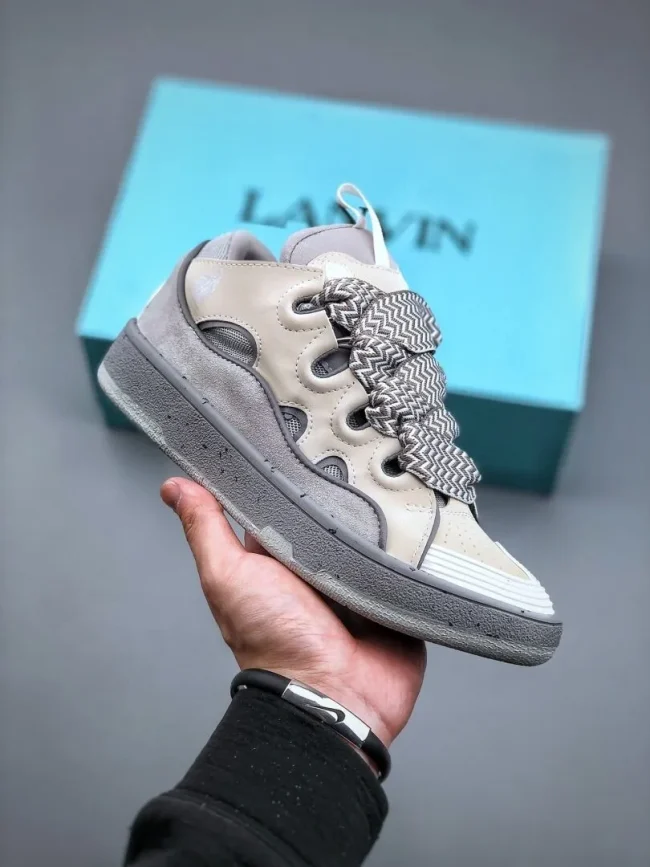 Lanvin Curb Sneakers Beige