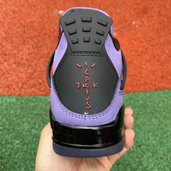 Tscott X AJ 4 Retro Purple Suede - Black Midsole