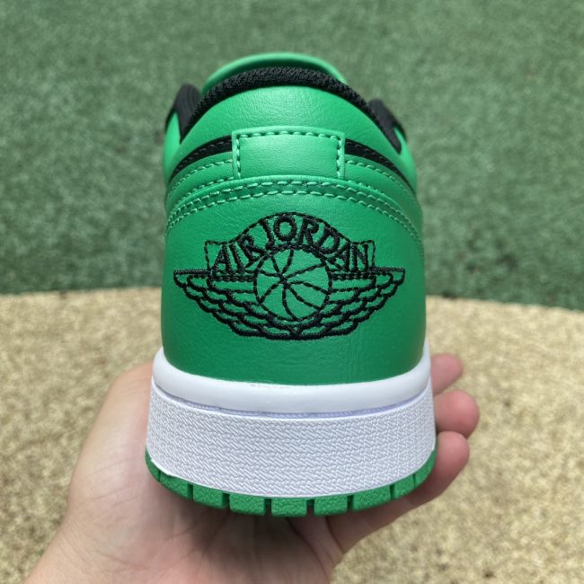 AJ 1 Low Black Lucky Green