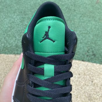 AJ 1 Low Black Lucky Green