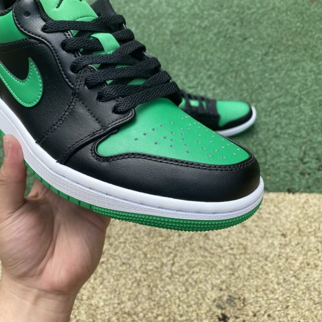 AJ 1 Low Black Lucky Green