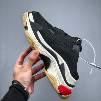 Balen Triple S Mule Black, White And Red