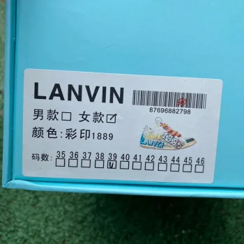 Lanvin Curb Sneakers Graffiti