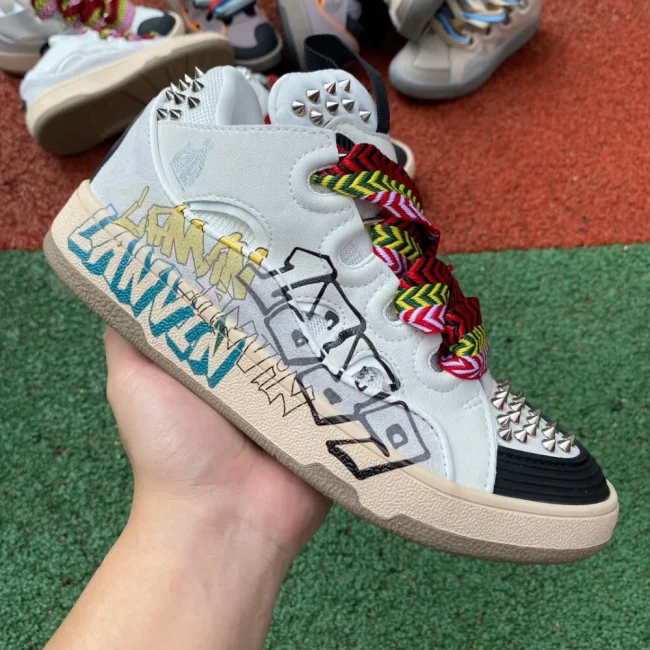 Lanvin Curb Sneakers Graffiti