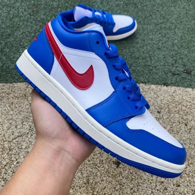 AJ 1 Low Sport Blue Gym Red