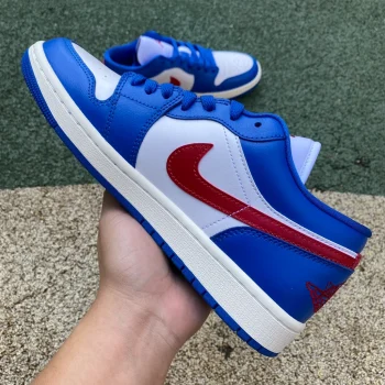 AJ 1 Low Sport Blue Gym Red