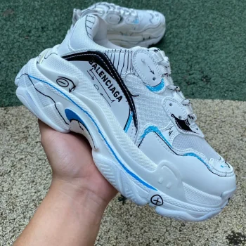 Balen Triple S Sketch White