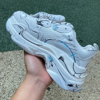 Balen Triple S Sketch White