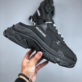 Balen Triple S Mule Black