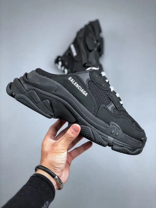 Balen Triple S Mule Black