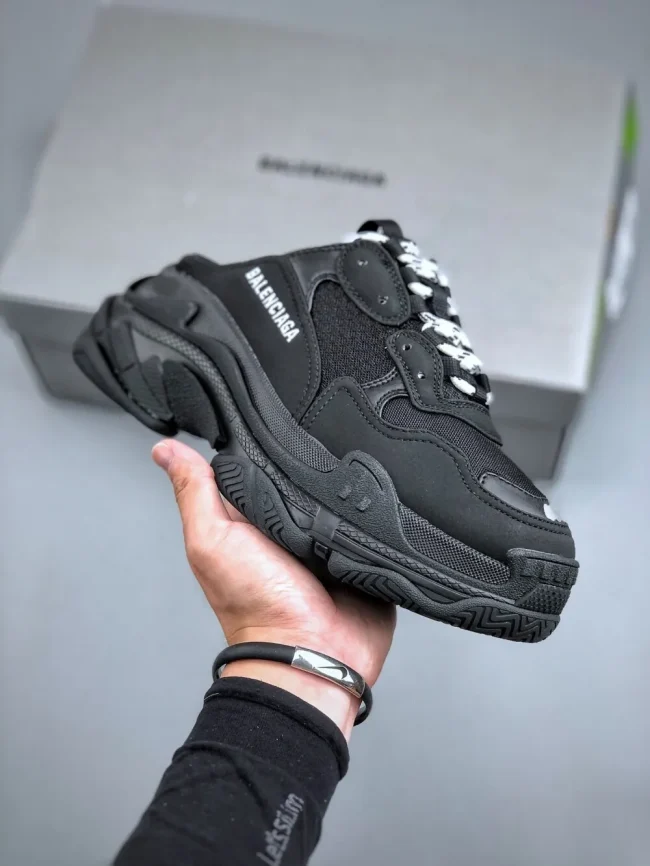 Balen Triple S Mule Black