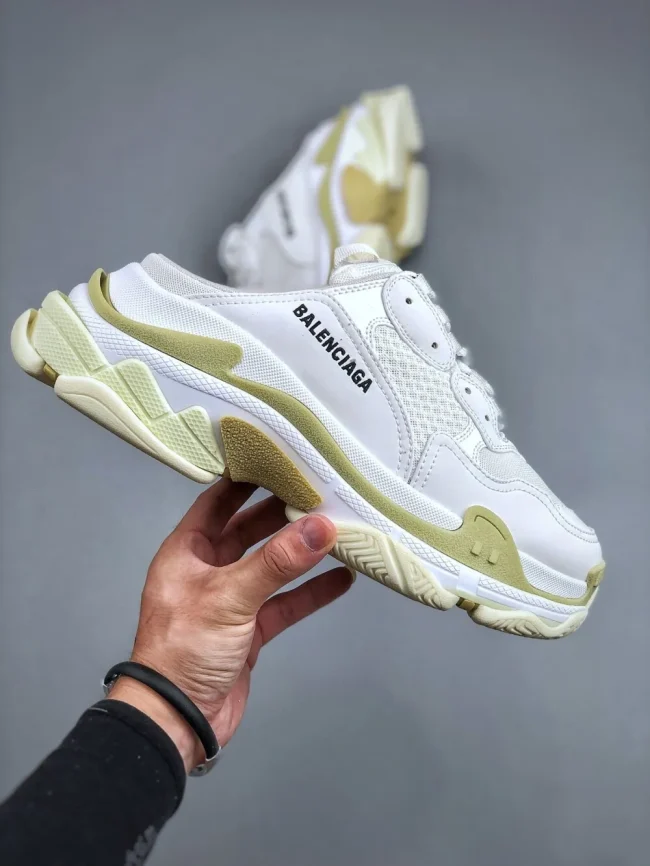 Balen Triple S Mule White