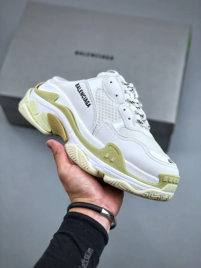 Balen Triple S Mule White