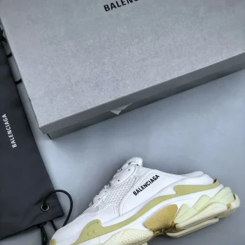 Balen Triple S Mule White