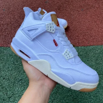 Levi's X AJ 4 Retro White Denim