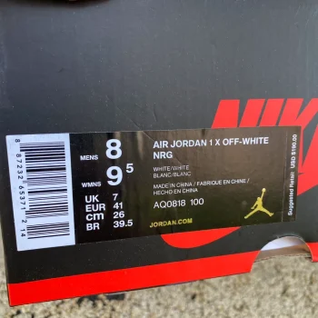 Ow X AJ 1 Retro High Og White 2018