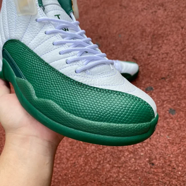 AJ 12 Retro White Green