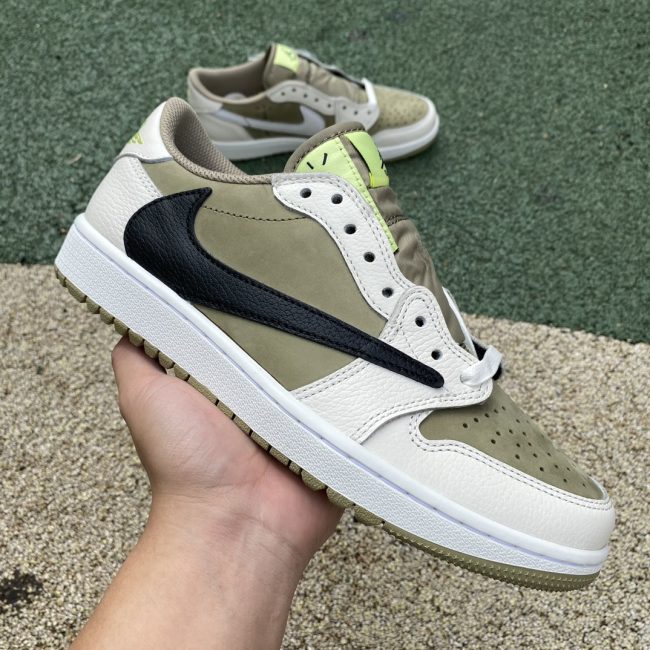 Tscott X AJ 1 Low Golf Neutral Olive